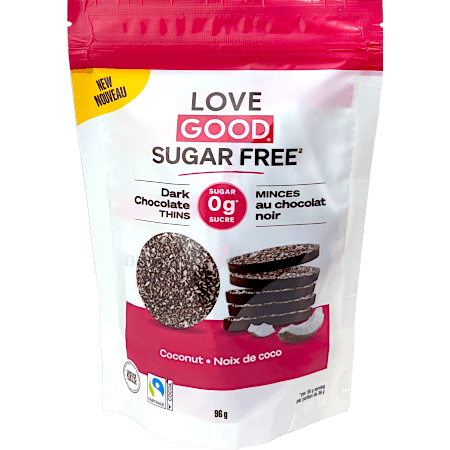 Sugar-free Dark Chocolate Thins - Coconut